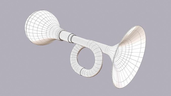 Air Horn Low-poly 3D model 5