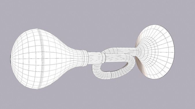 Air Horn Low-poly 3D model 6