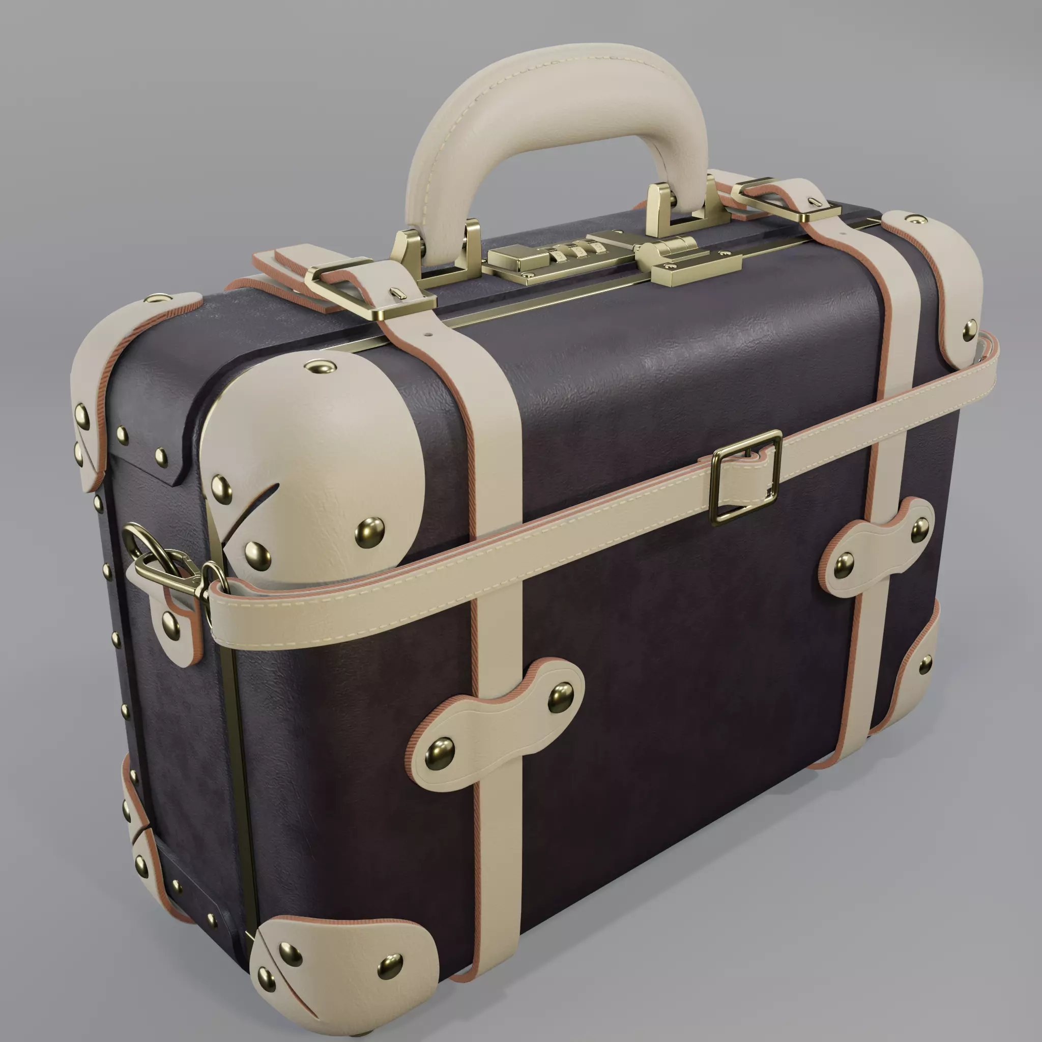 Steamline Soprano Vanity Black 3D model_0