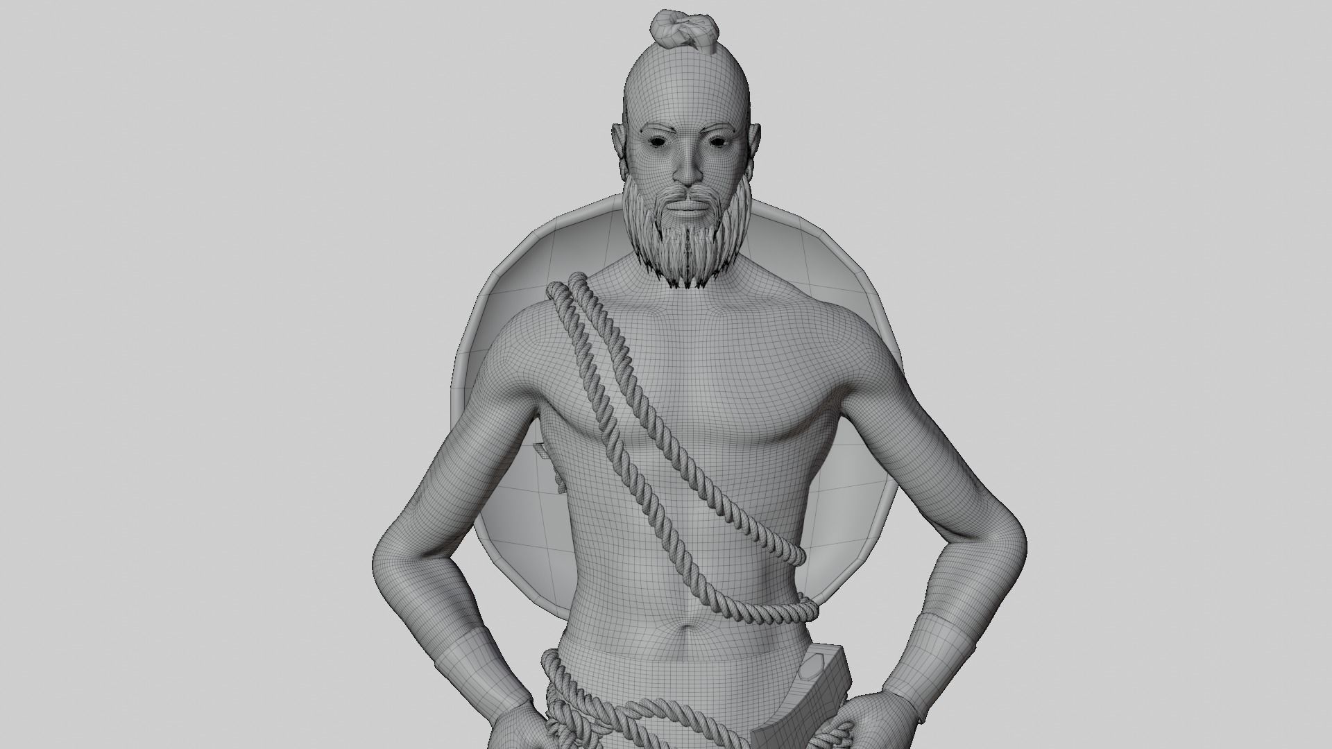 Viking Low-poly 3D model_7