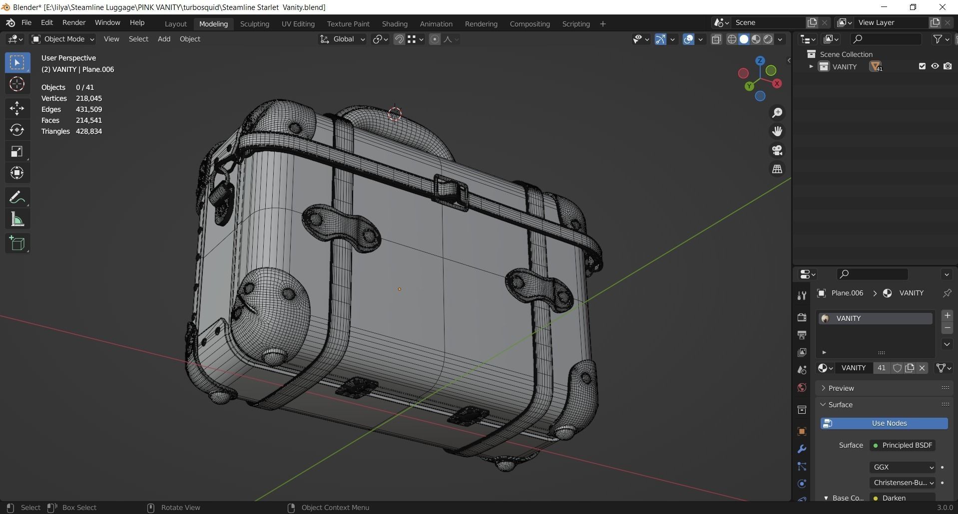 Steamline Starlet Vanity 3D model_14