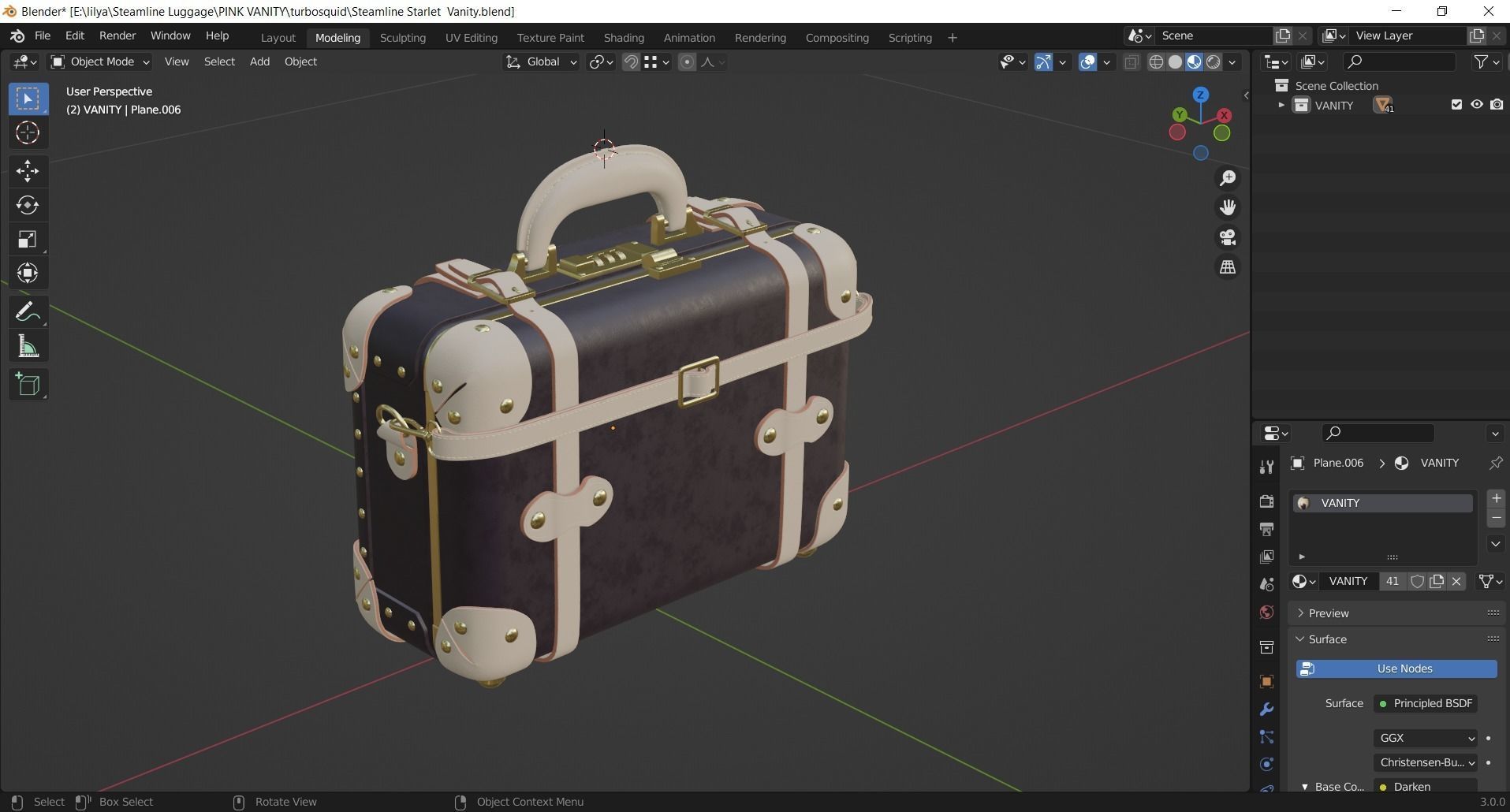 Steamline Starlet Vanity 3D model_12