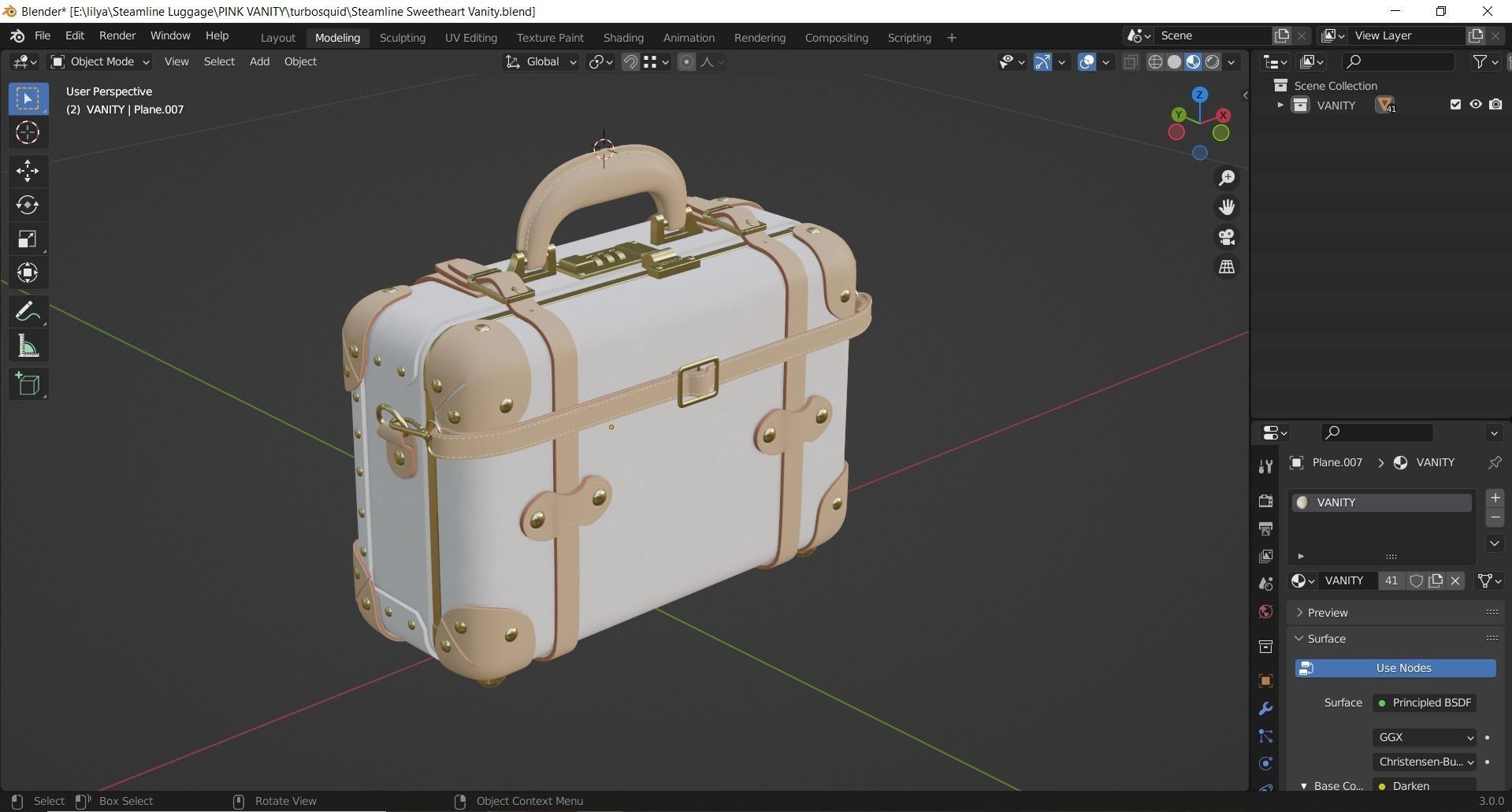 Steamline Sweetheart Vanity 3D model_12