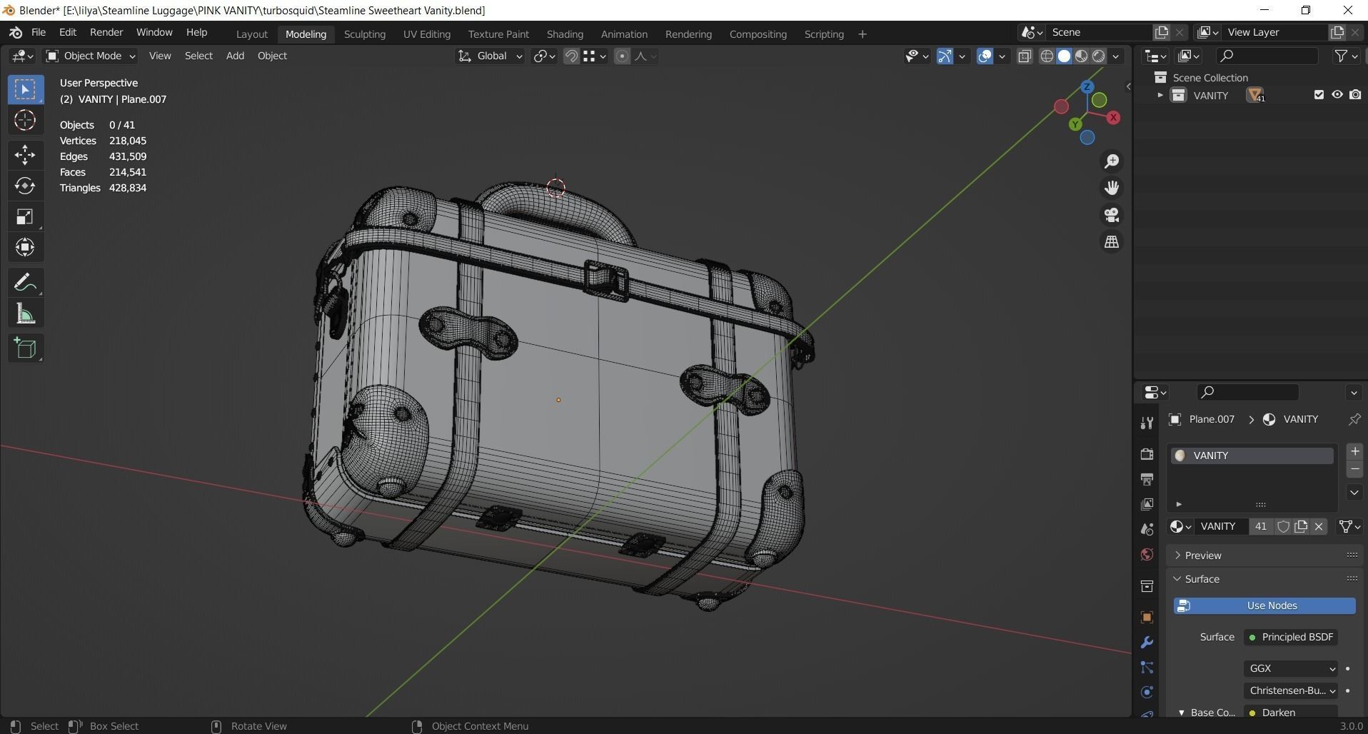 Steamline Sweetheart Vanity 3D model_14