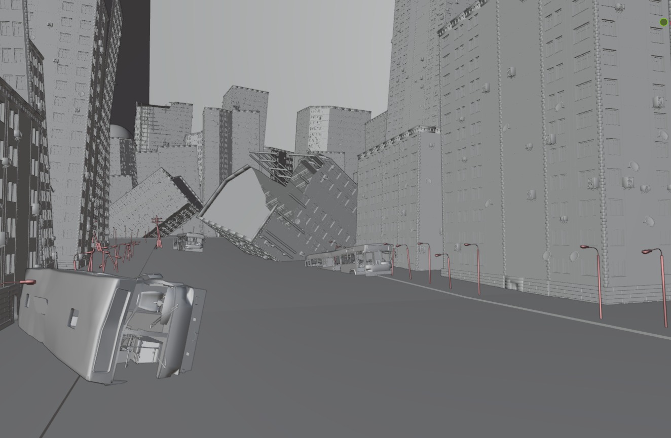 destroyed city-realistic 3D model_22