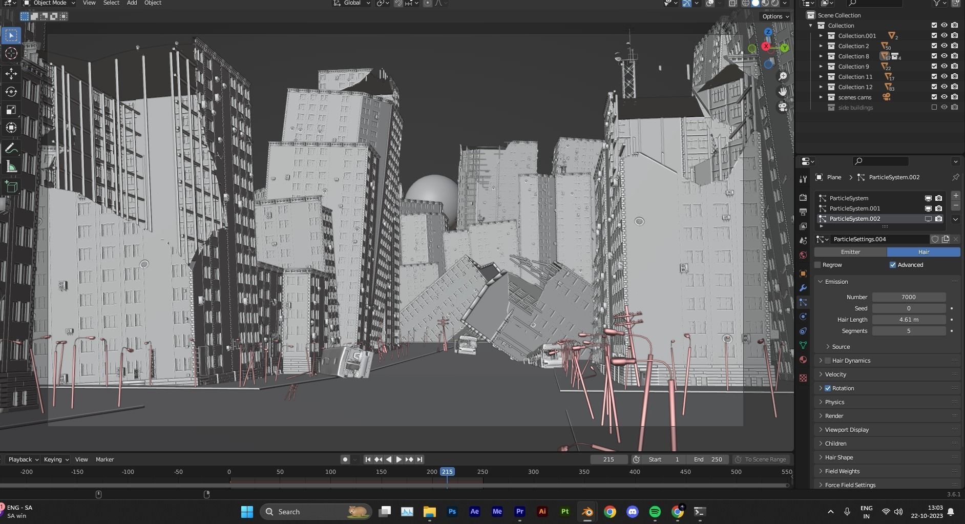 destroyed city-realistic 3D model_15
