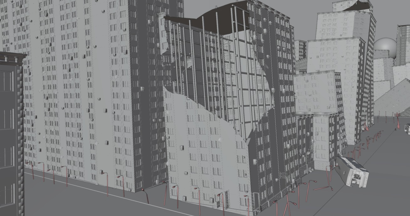 destroyed city-realistic 3D model_16