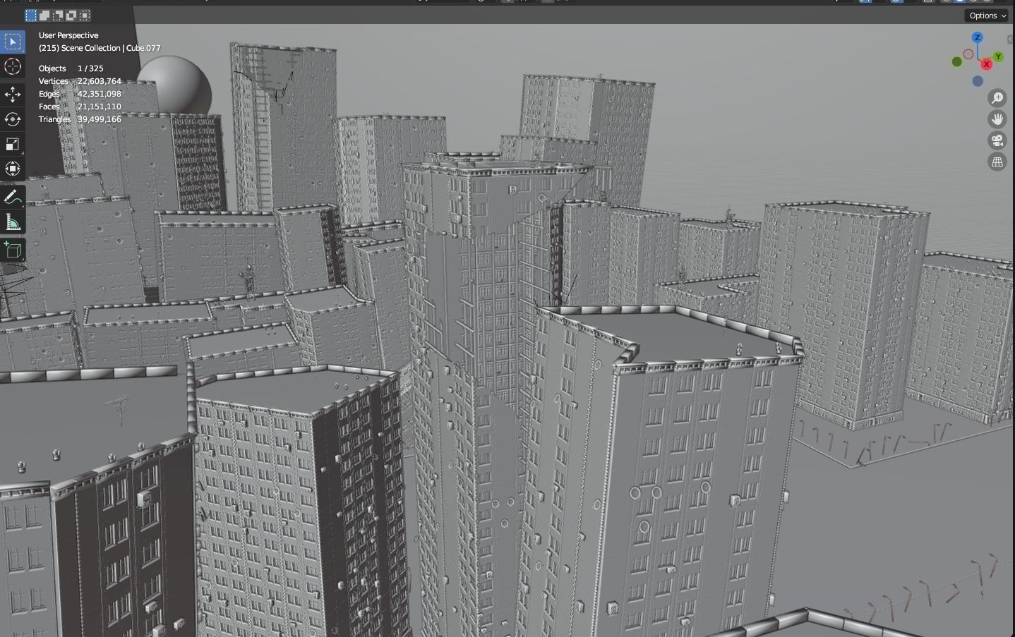 destroyed city-realistic 3D model_12