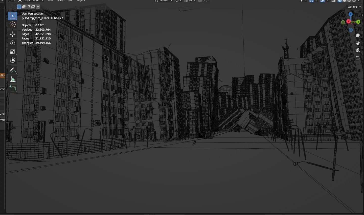 destroyed city-realistic 3D model_23