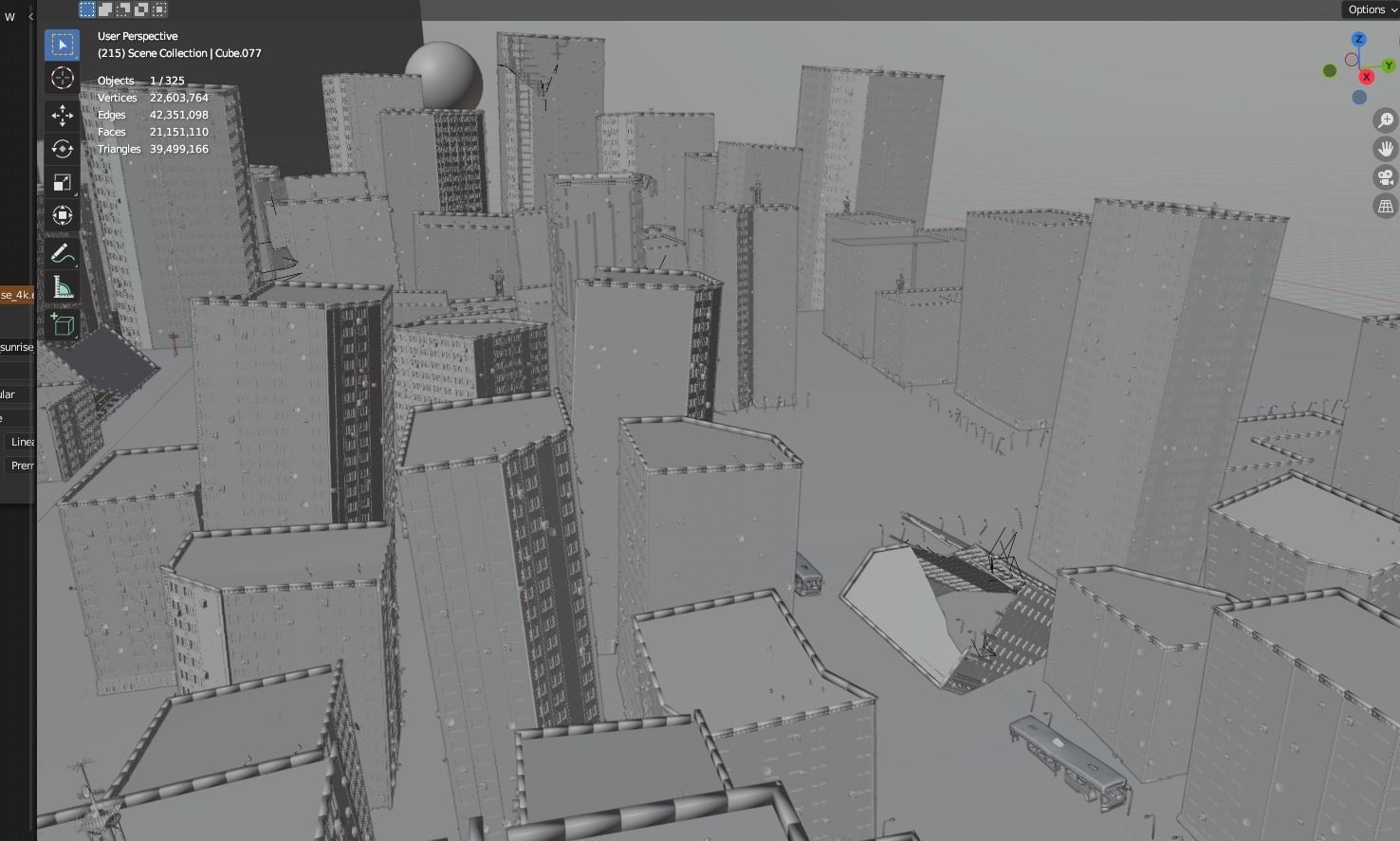 destroyed city-realistic 3D model_10