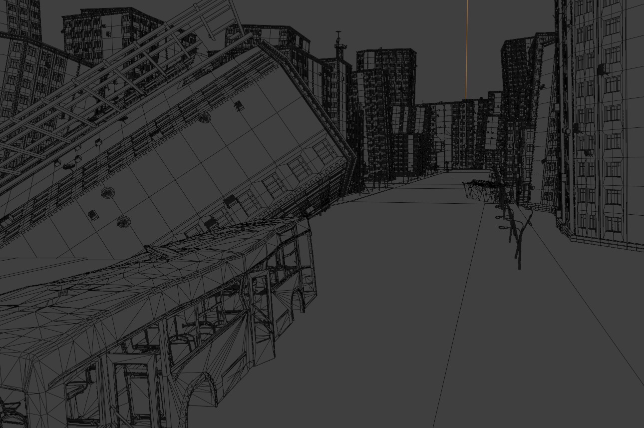 destroyed city-realistic 3D model_25