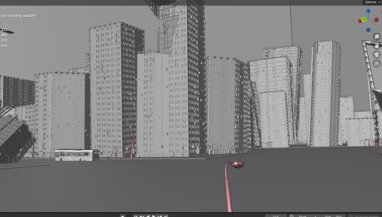 destroyed city-realistic 3D model_14