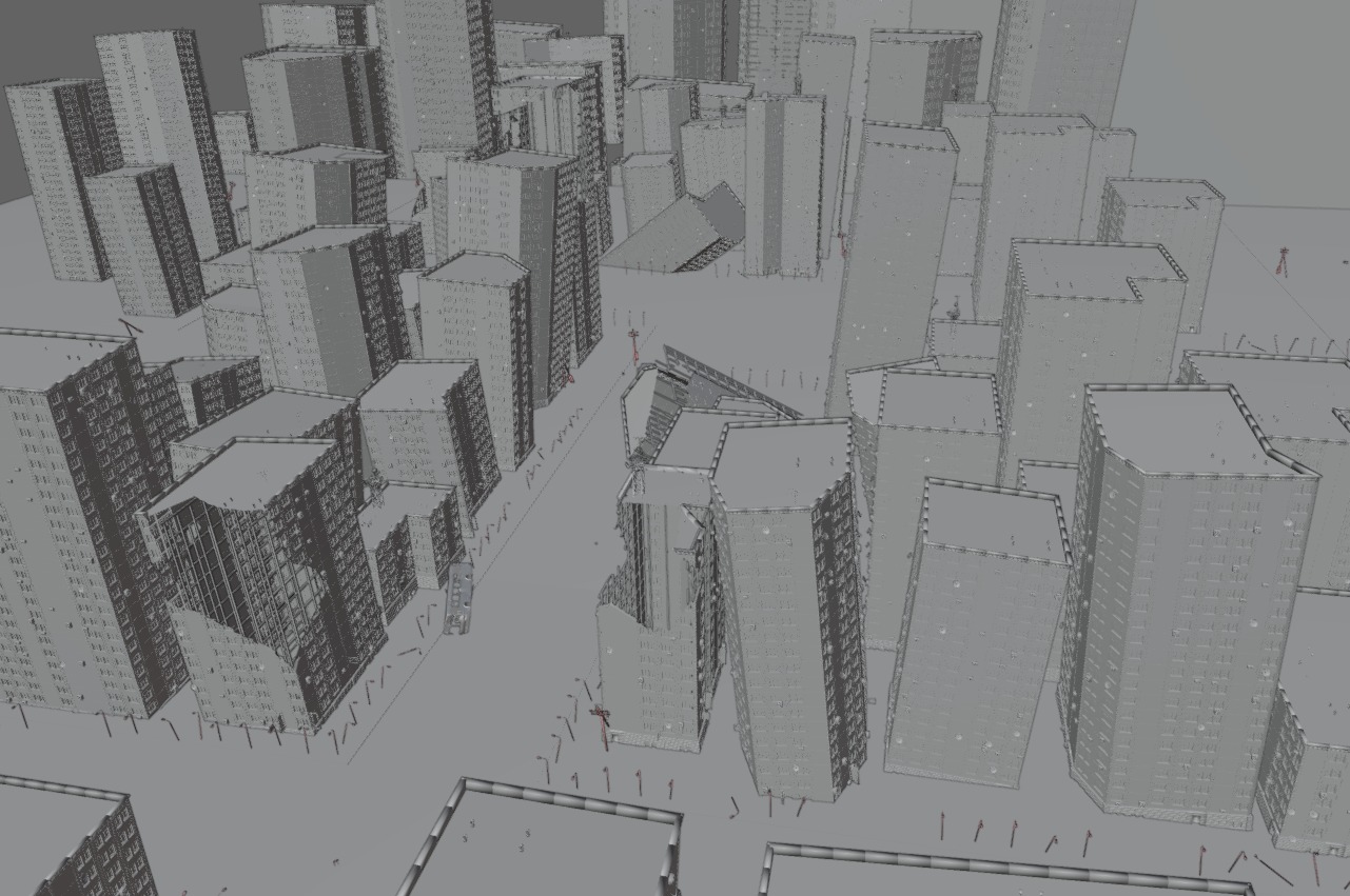 destroyed city-realistic 3D model_19