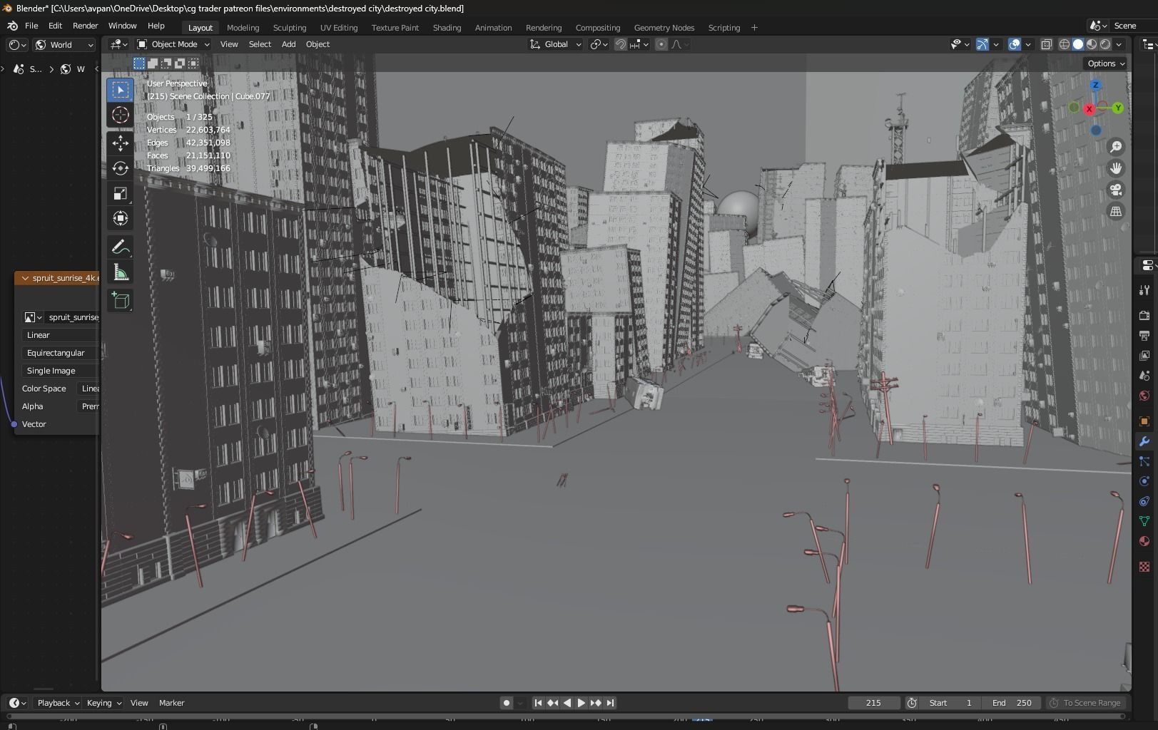 destroyed city-realistic 3D model_9
