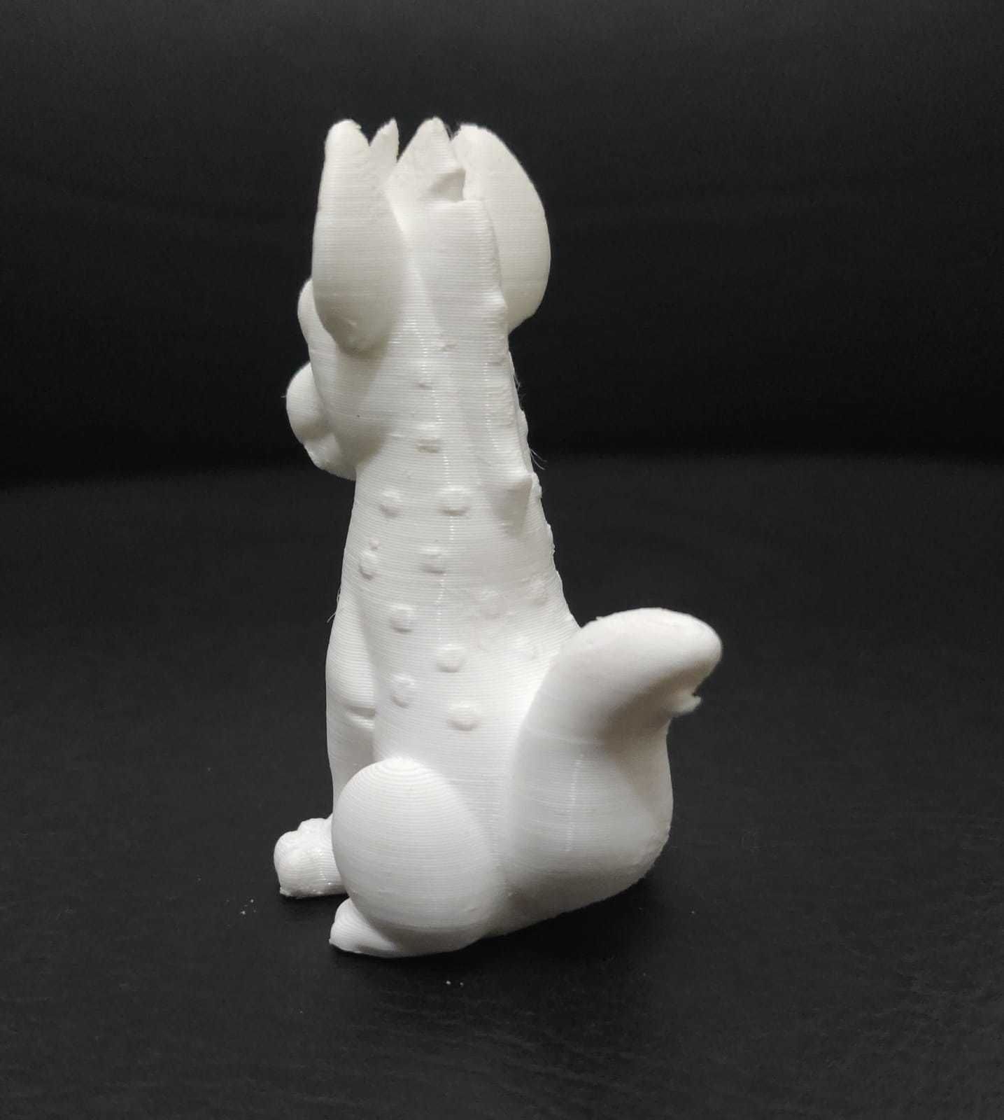 Stylized Hyena 3D print model_7
