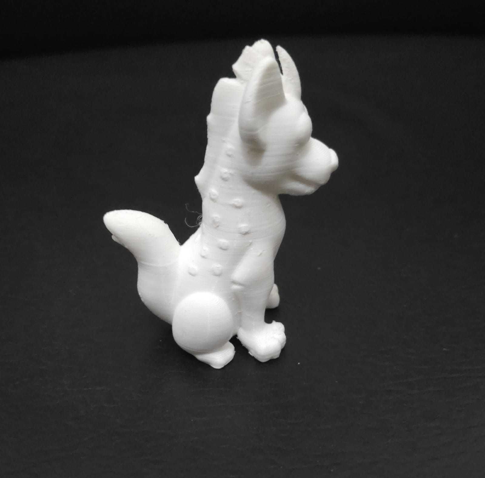 Stylized Hyena 3D print model_10