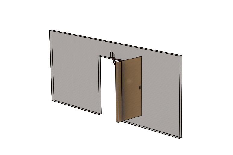 Door Linkage Mechanism 3D print model_5