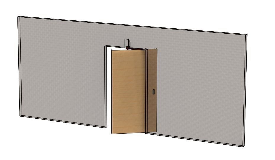 Door Linkage Mechanism 3D print model_6