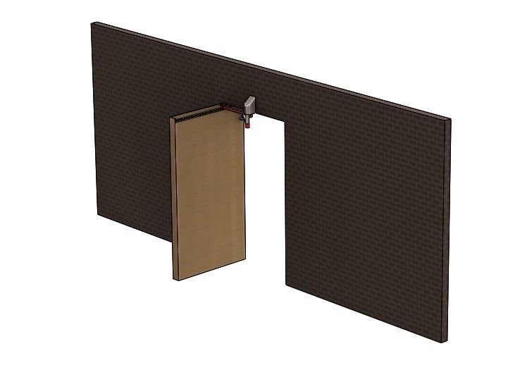 Door Linkage Mechanism 3D print model_7