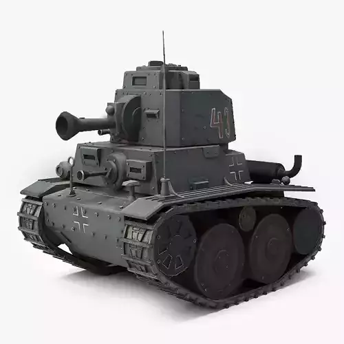 Meng German Light Panzer 38T World War Toons