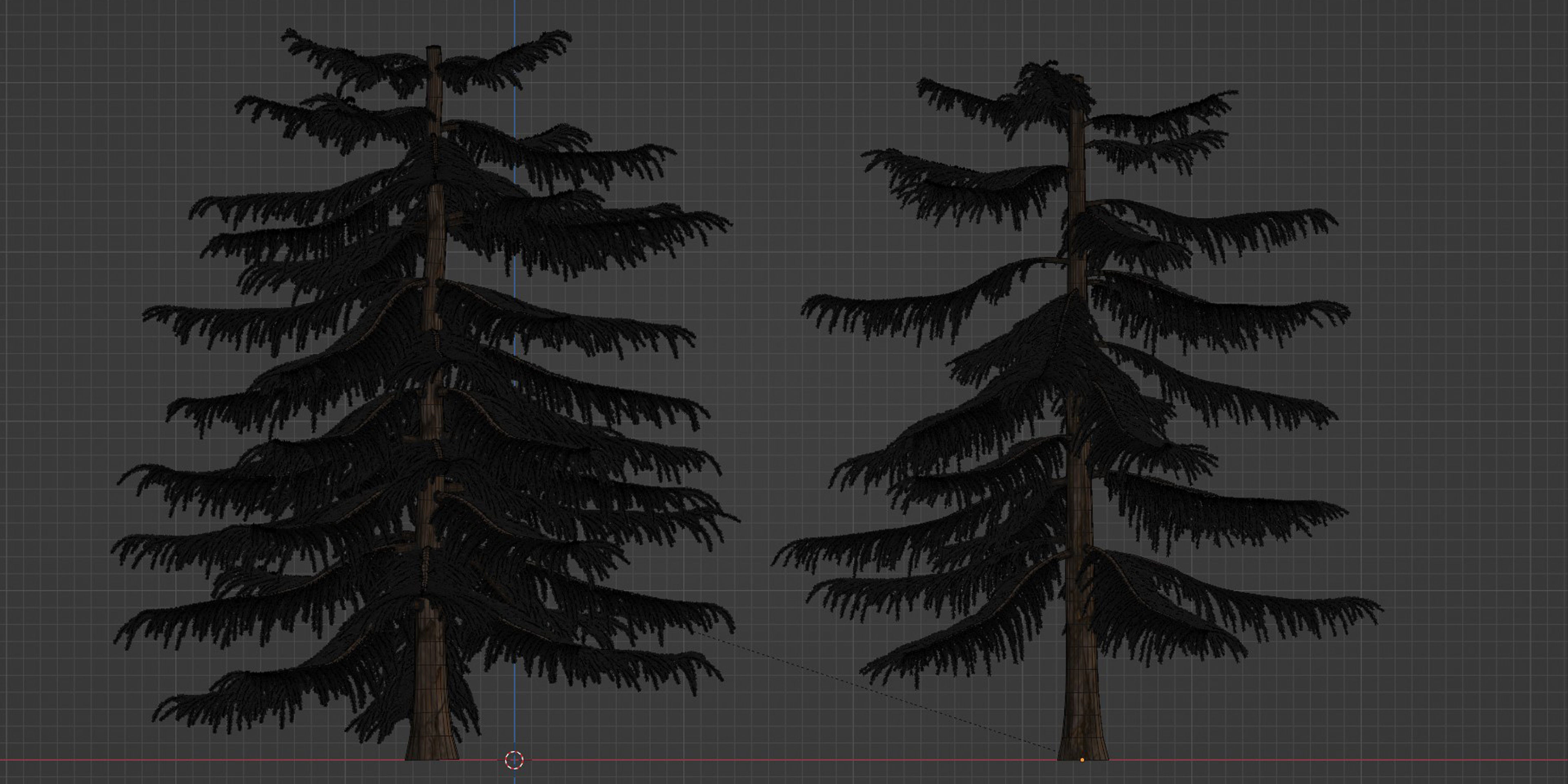 Norfolk Island pine vol 36-Blender 3D model_5
