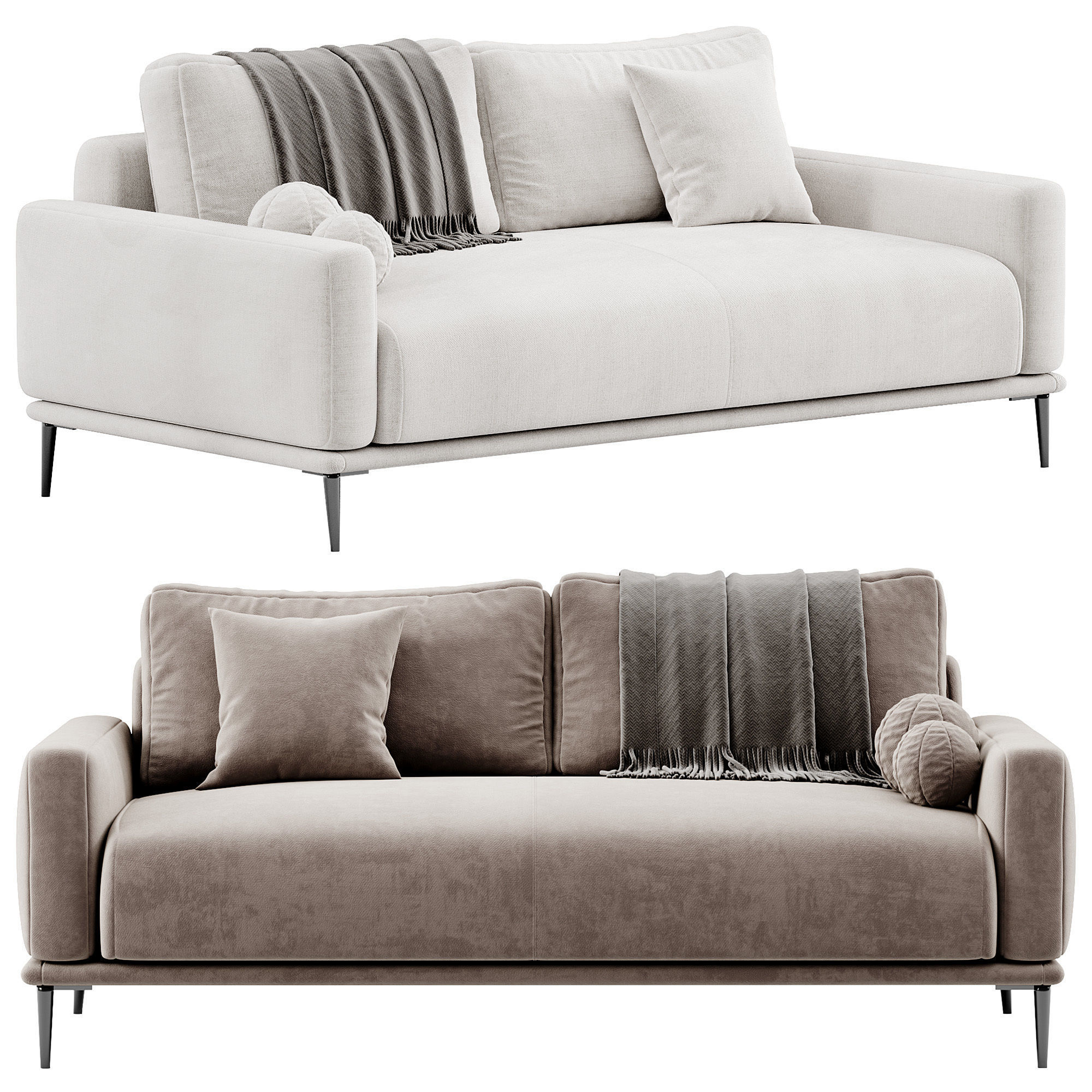 ALFIL Sofa By Lebom 3D model_2