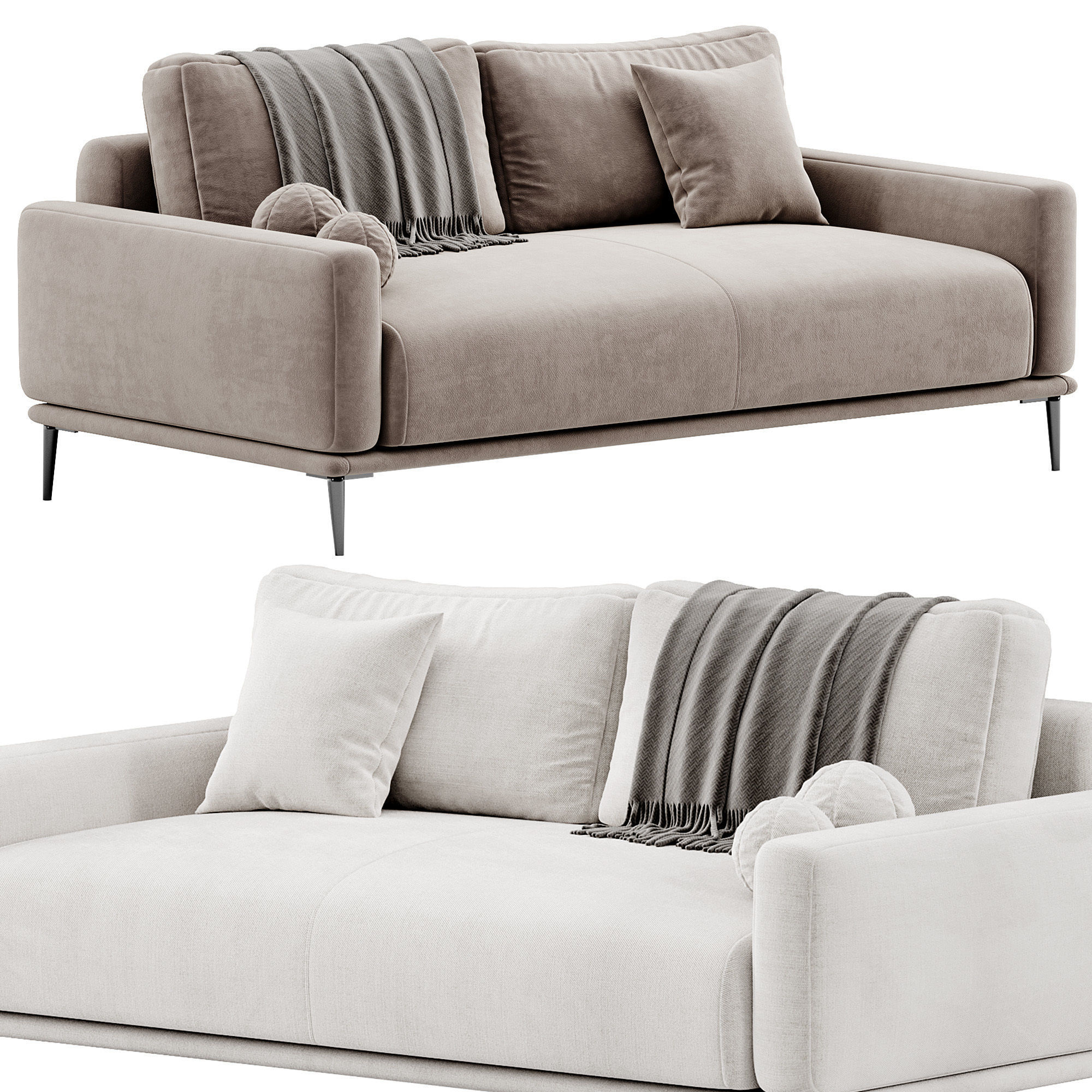 ALFIL Sofa By Lebom 3D model_1