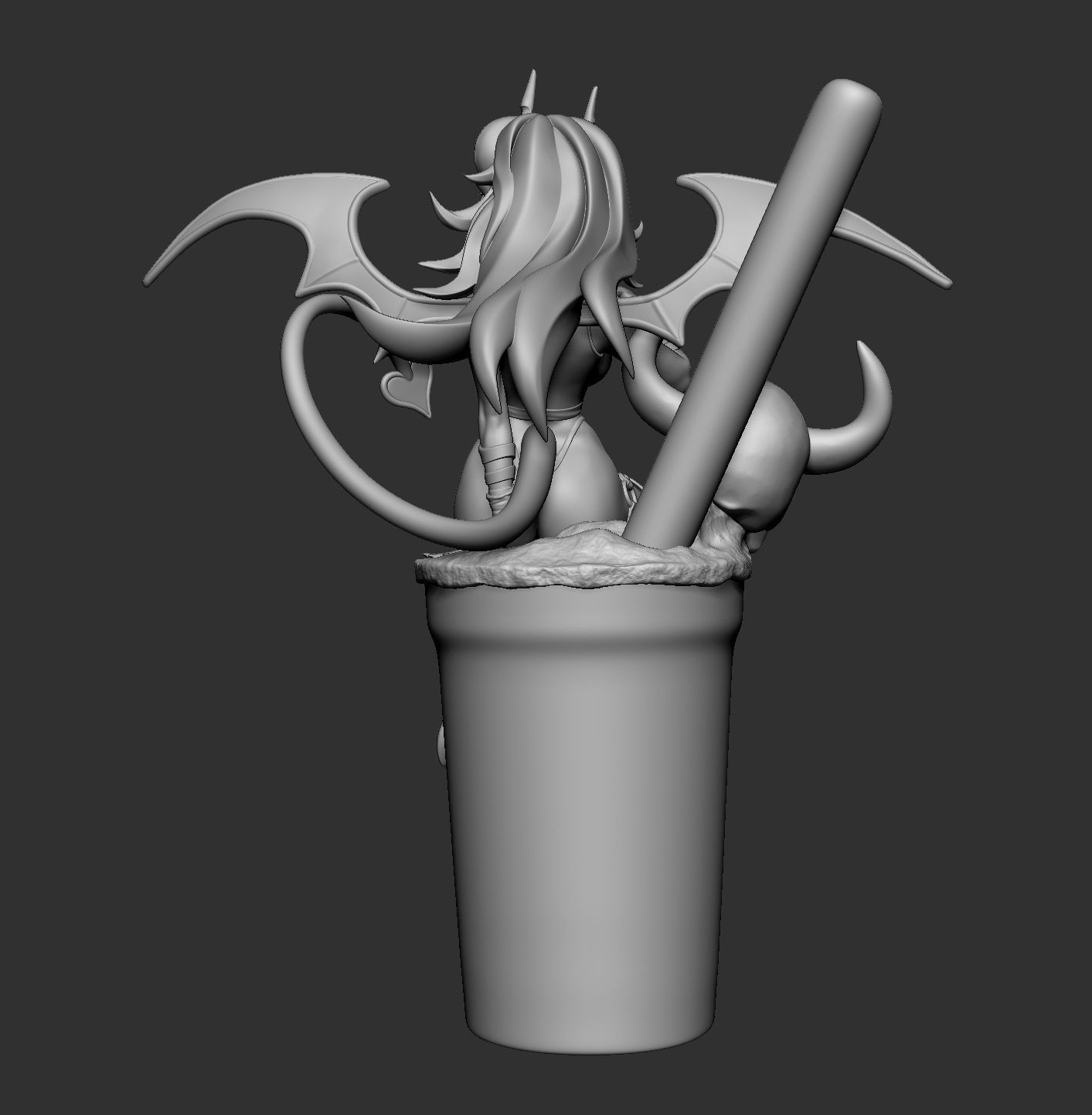 Boba Demon - 3d print model 3D print model_4