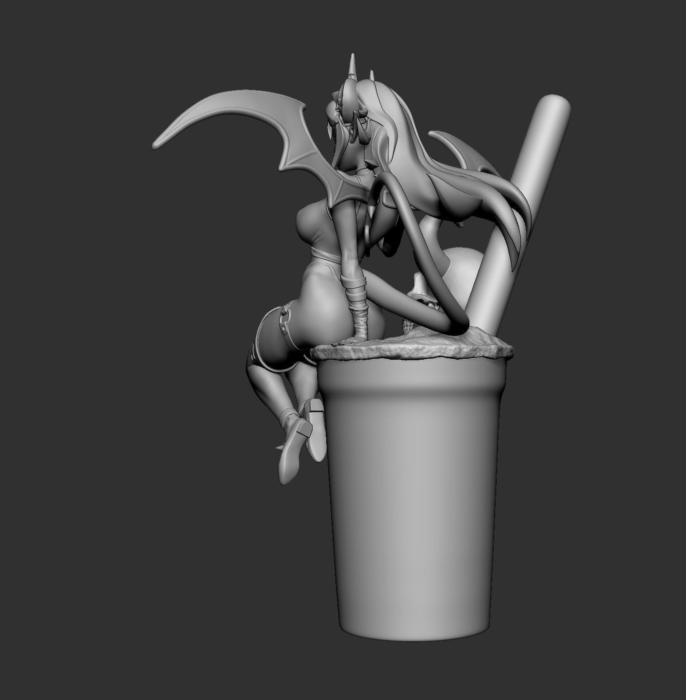 Boba Demon - 3d print model 3D print model_3