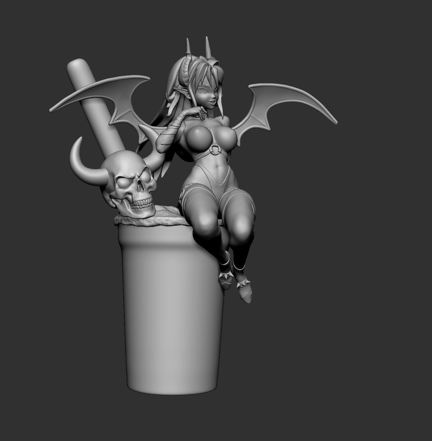 Boba Demon - 3d print model 3D print model_7