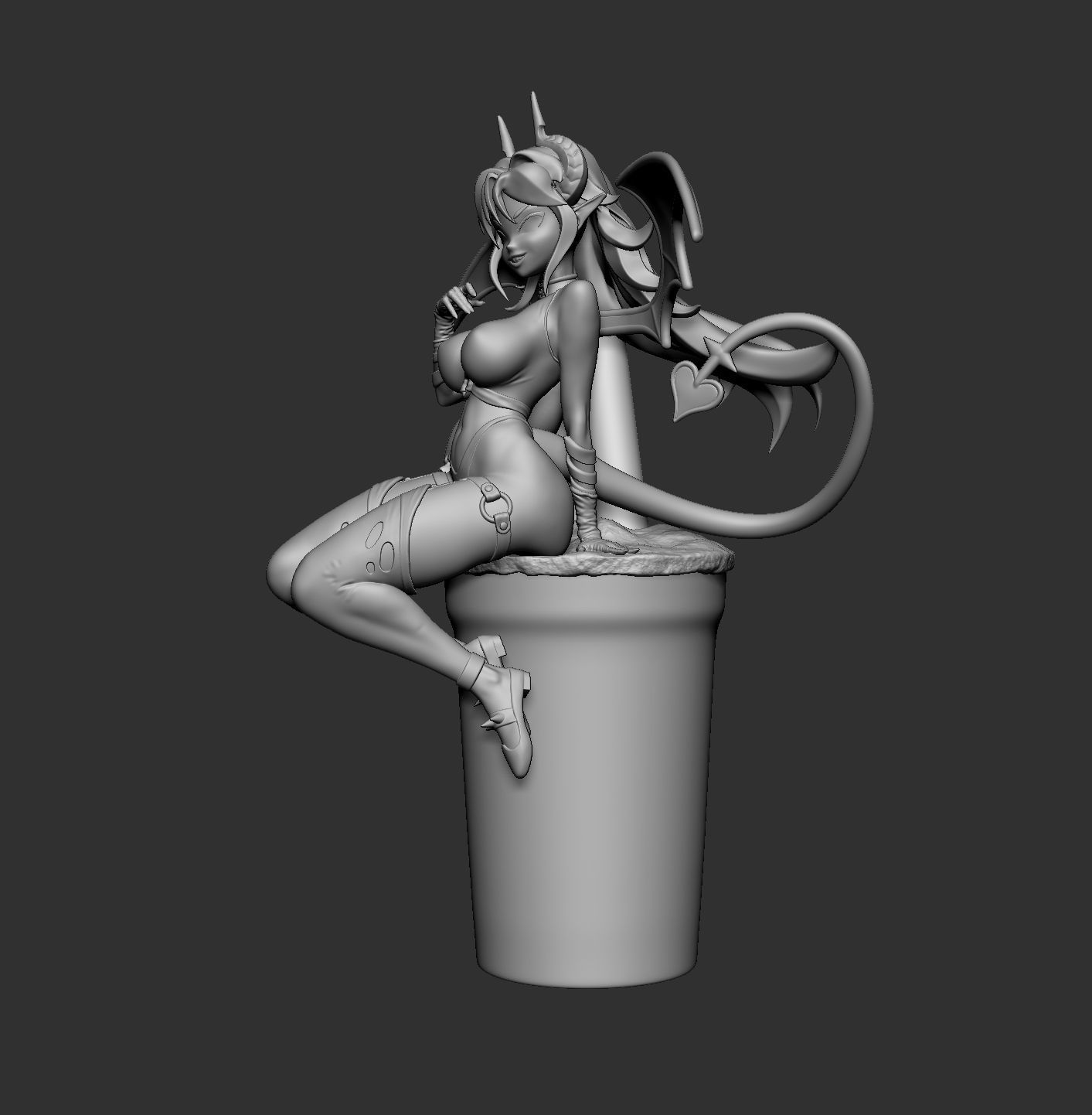 Boba Demon - 3d print model 3D print model_2