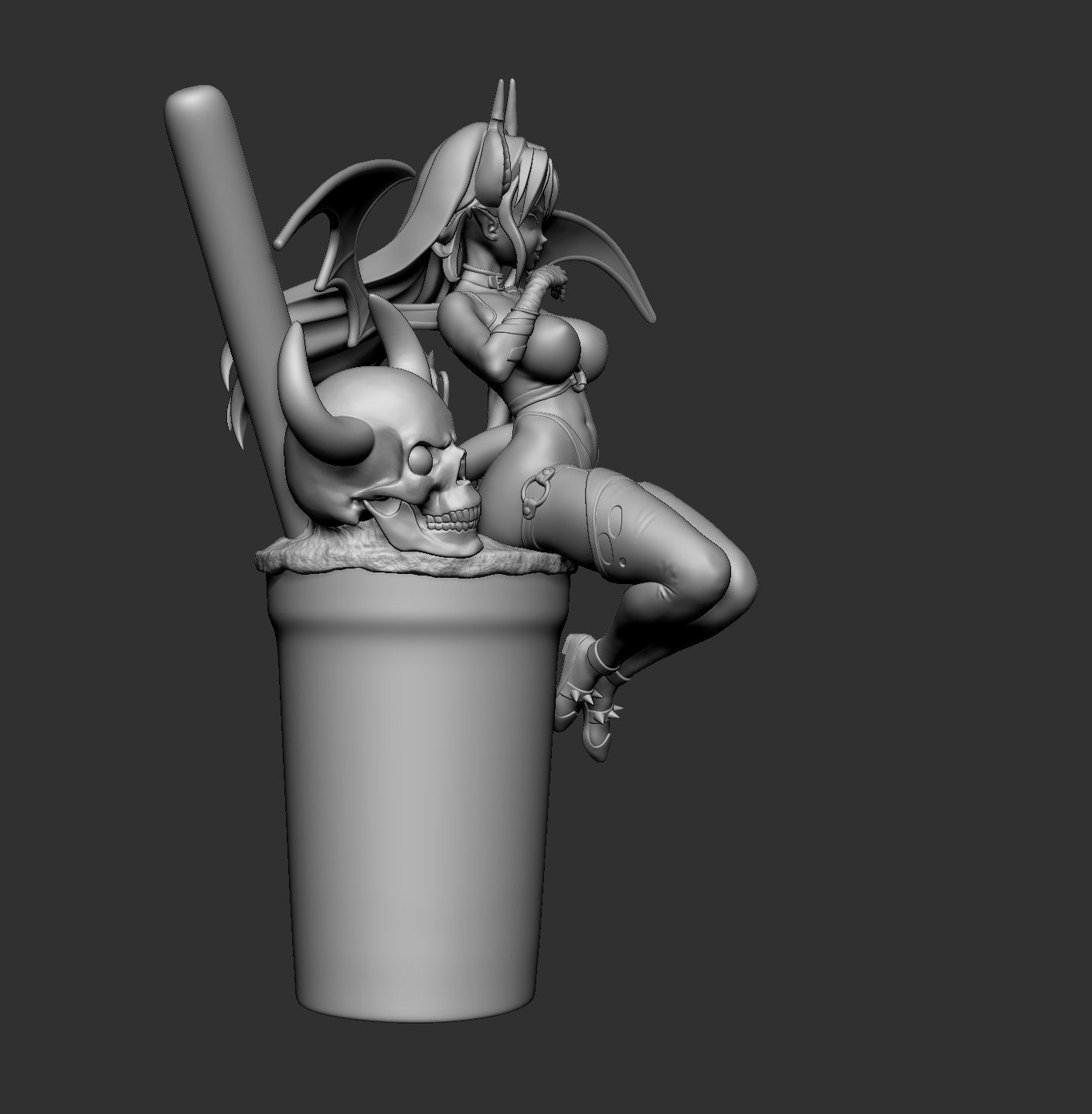 Boba Demon - 3d print model 3D print model_6