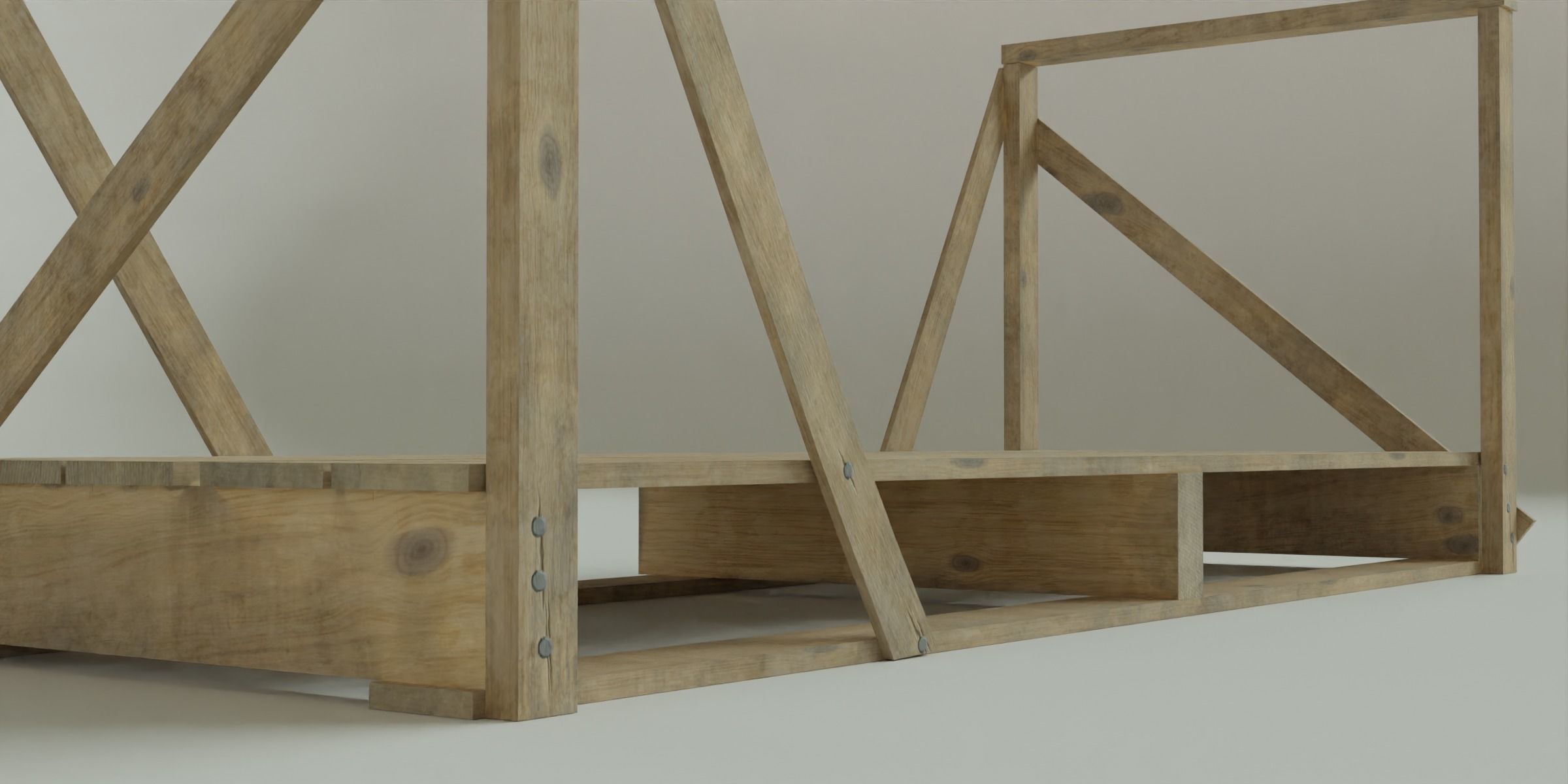 Big platform Low-poly 3D model_5