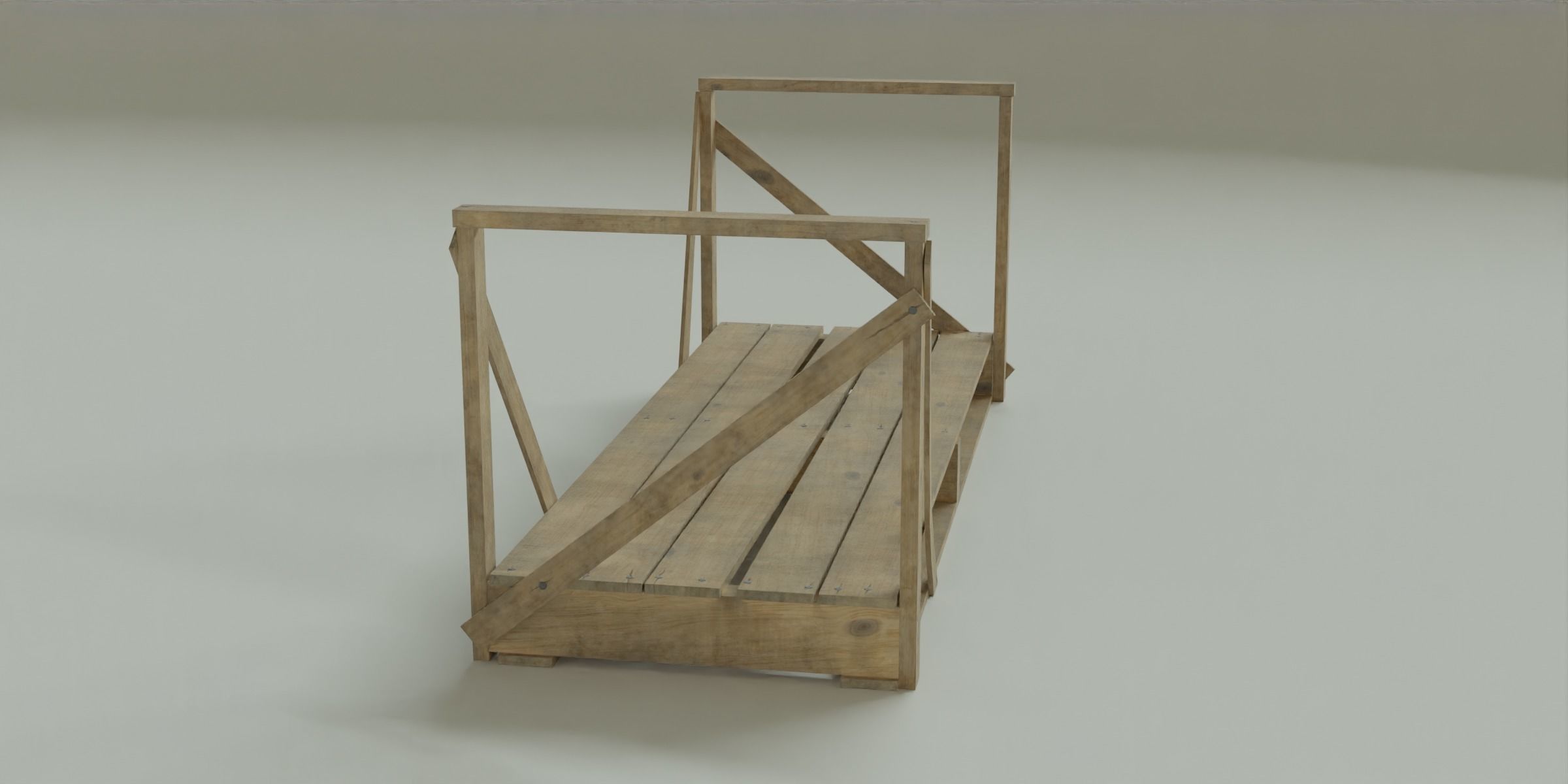 Big platform Low-poly 3D model_3