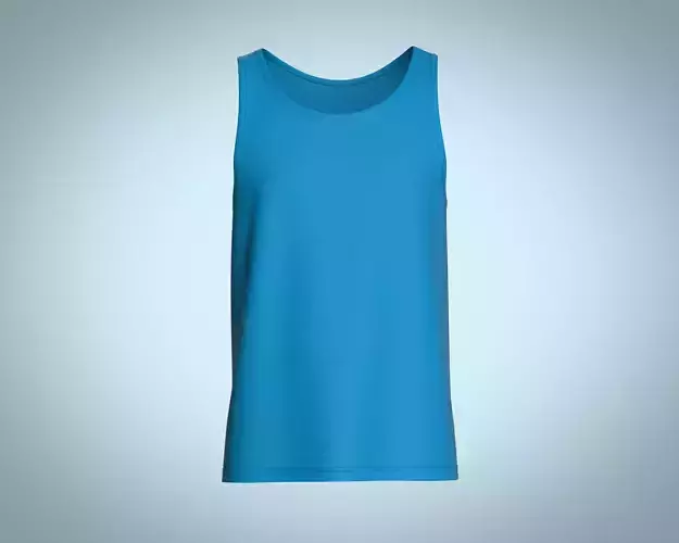 Mens Tank Tops-Single Color 3D model