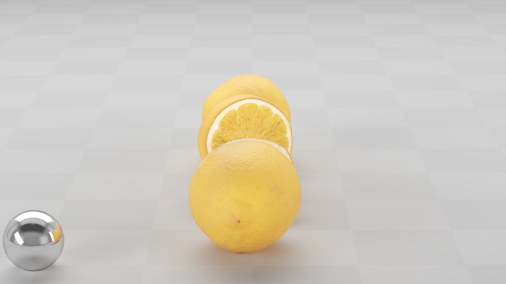 Lemon - Photogrammetry Scan Low-poly 3D model_8