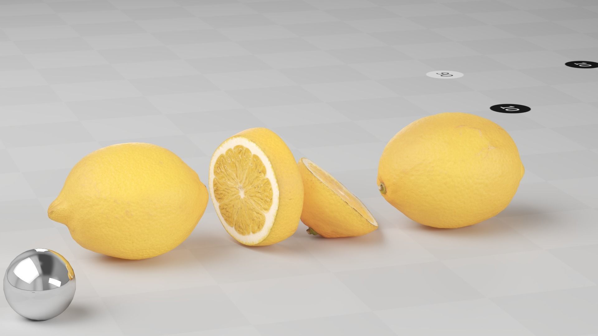 Lemon - Photogrammetry Scan Low-poly 3D model_7