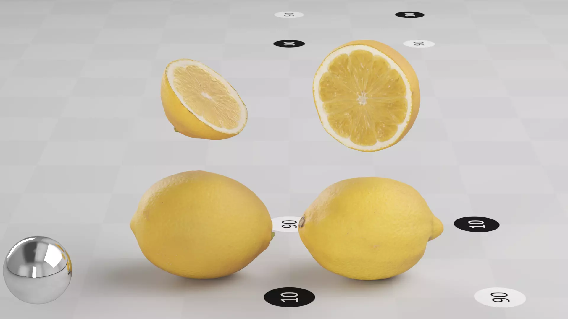 Lemon - Photogrammetry Scan Low-poly 3D model_0