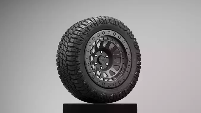 Annex Alpha RTX Offroad Tire 3D Model 3D model
