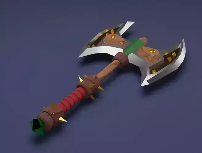 Fantasy axe 3D model