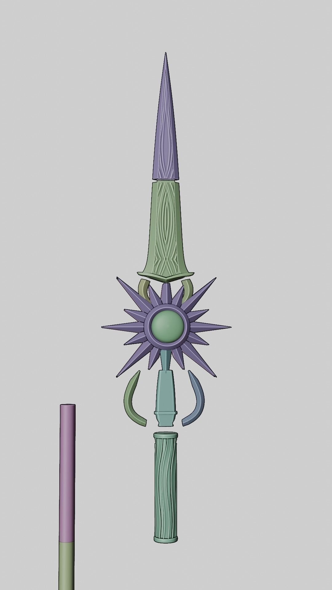 Spear of Night or Evening Baldurs Gate 3 3D print model_10