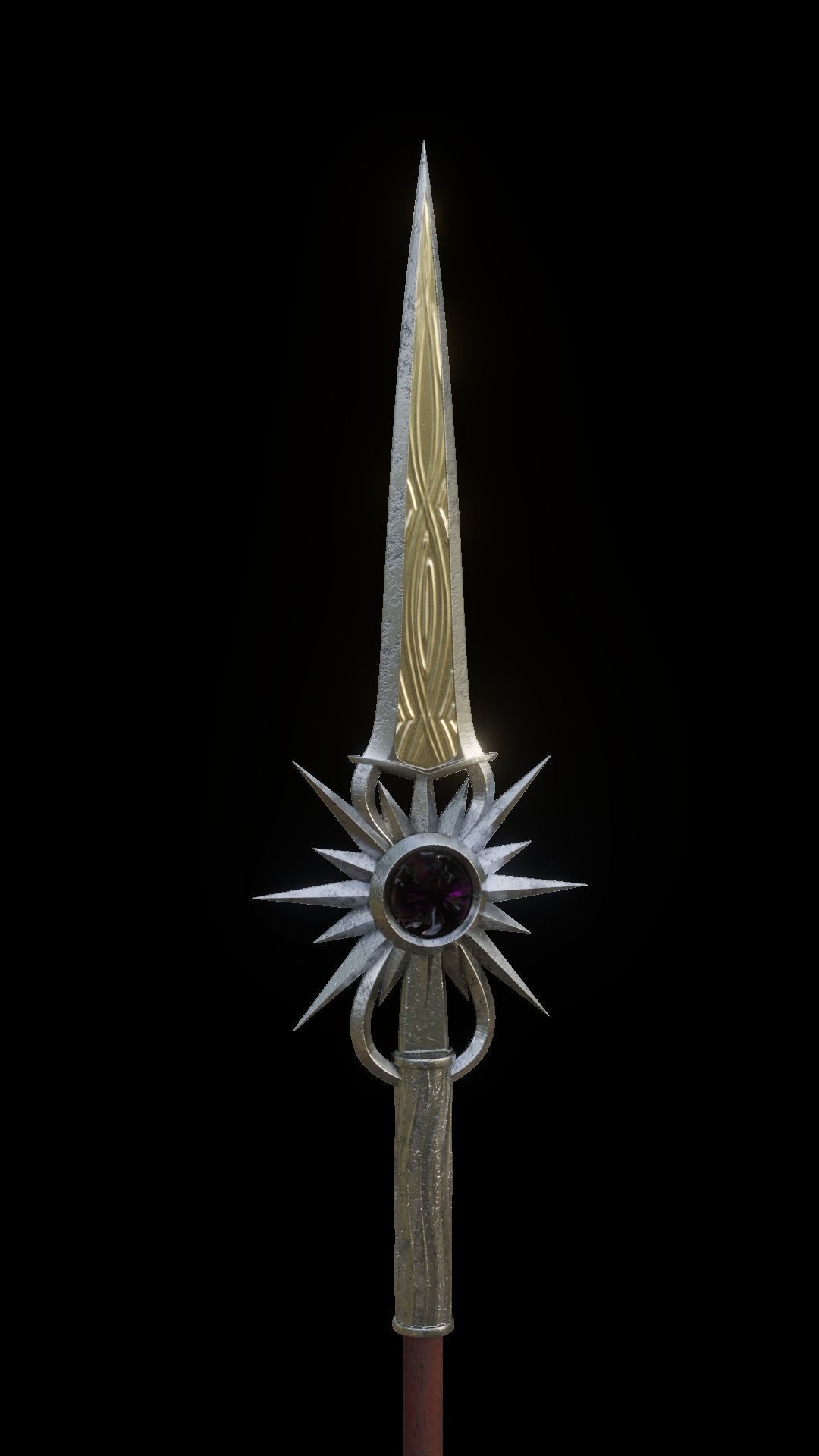 Spear of Night or Evening Baldurs Gate 3 3D print model_6