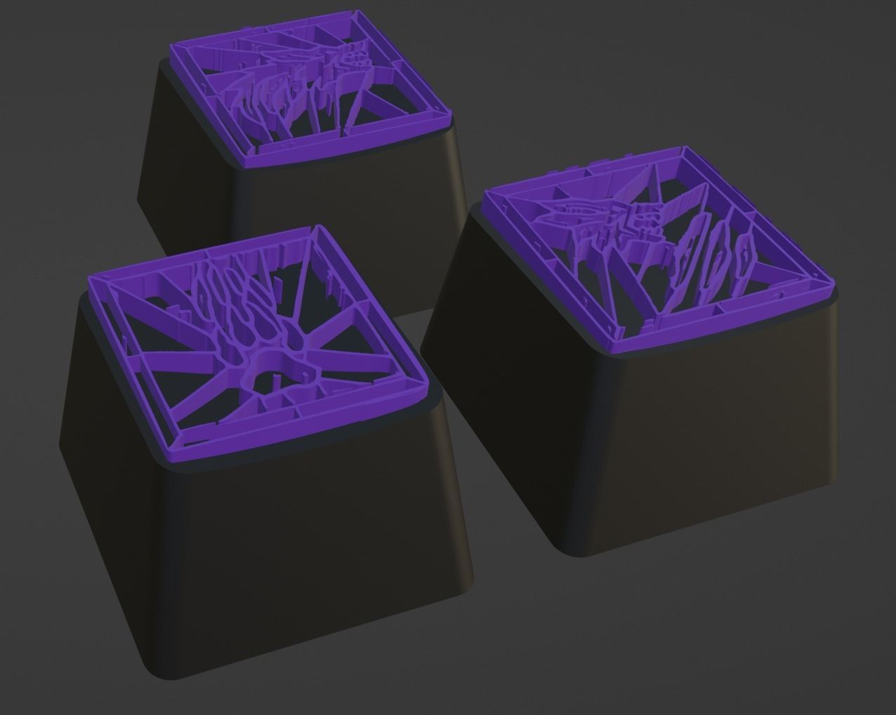 16x Diablo 4 Druid Keycaps 3D STL File Mechanical Keyboard 3D print model_3