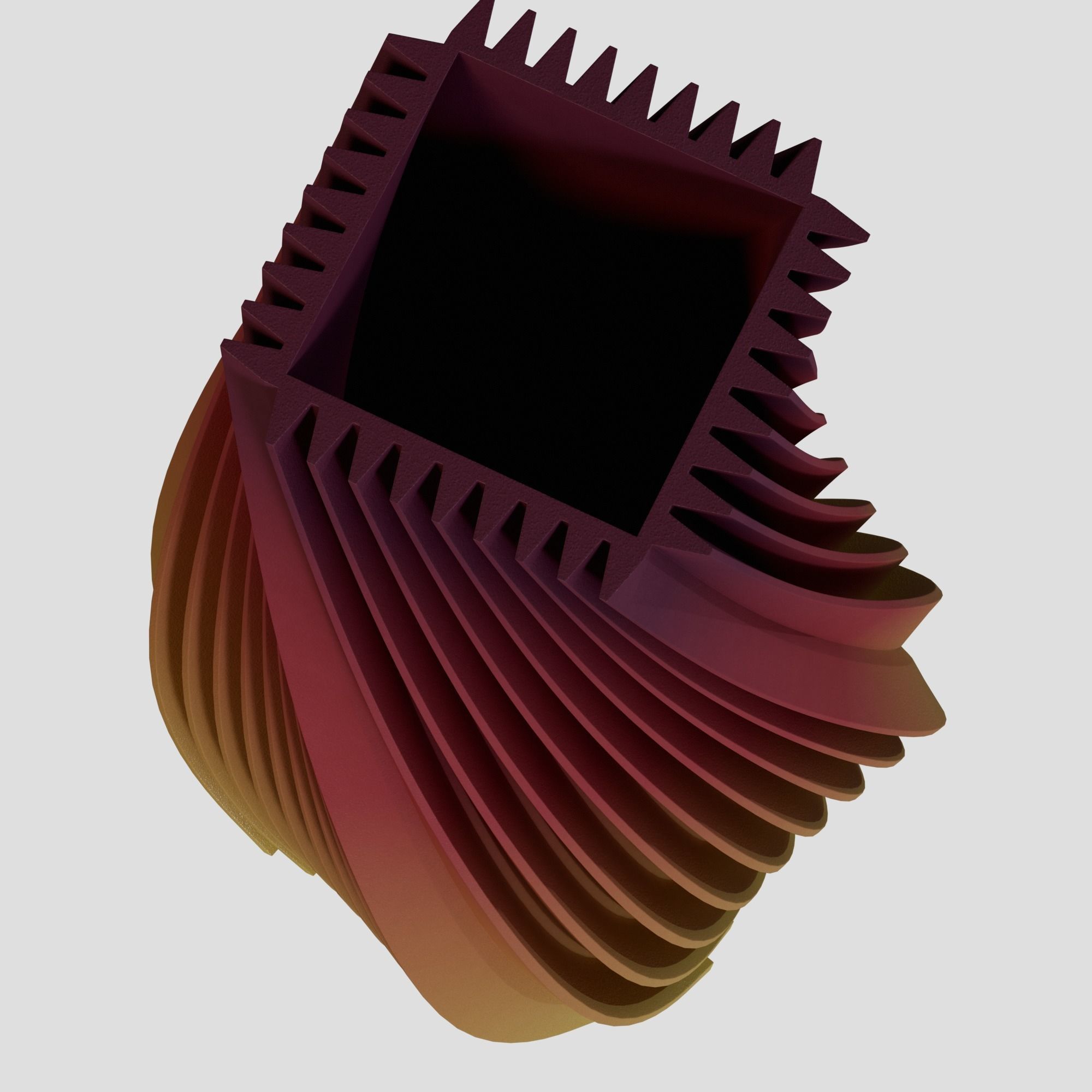 Spiral vase 3D model_3