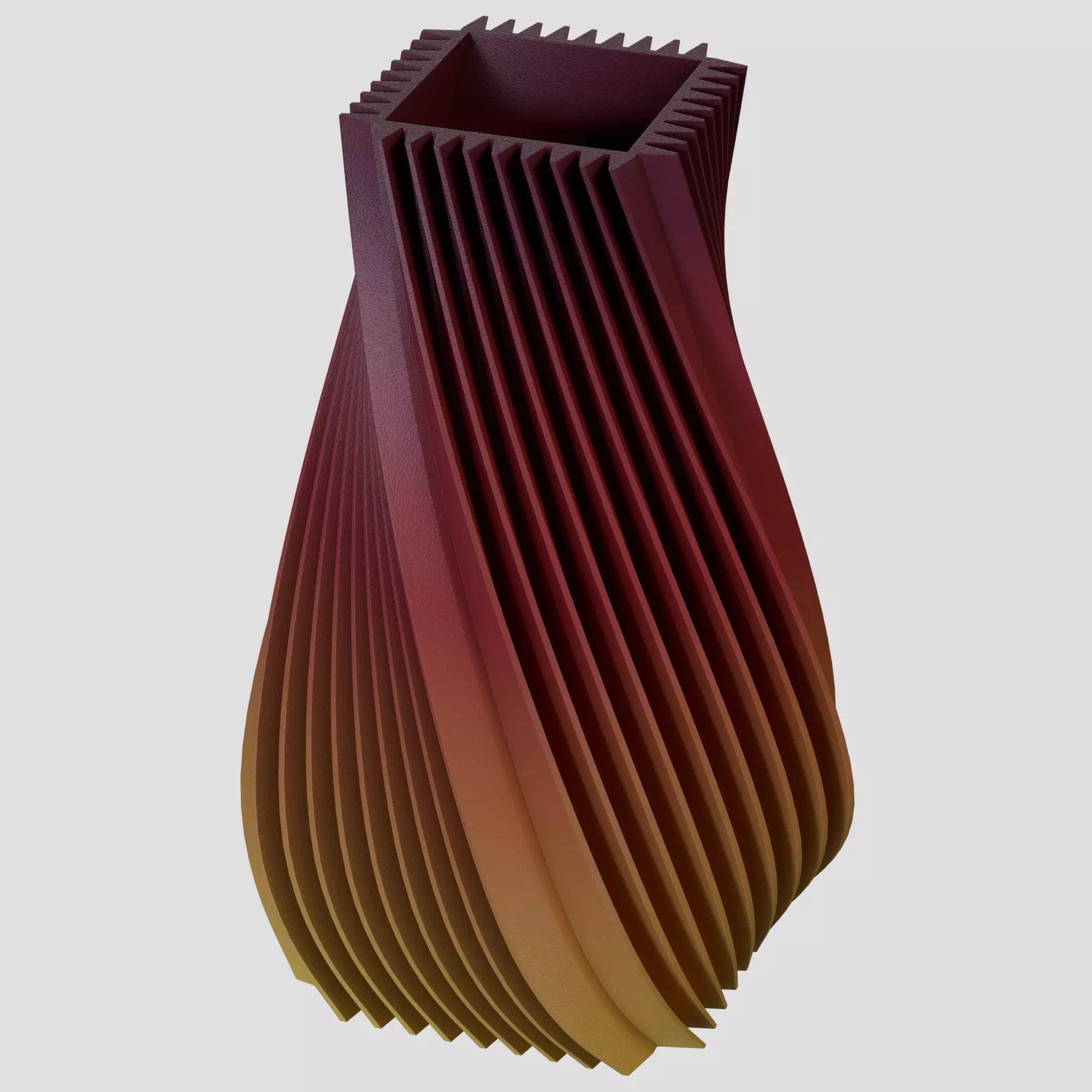 Spiral vase 3D model_0