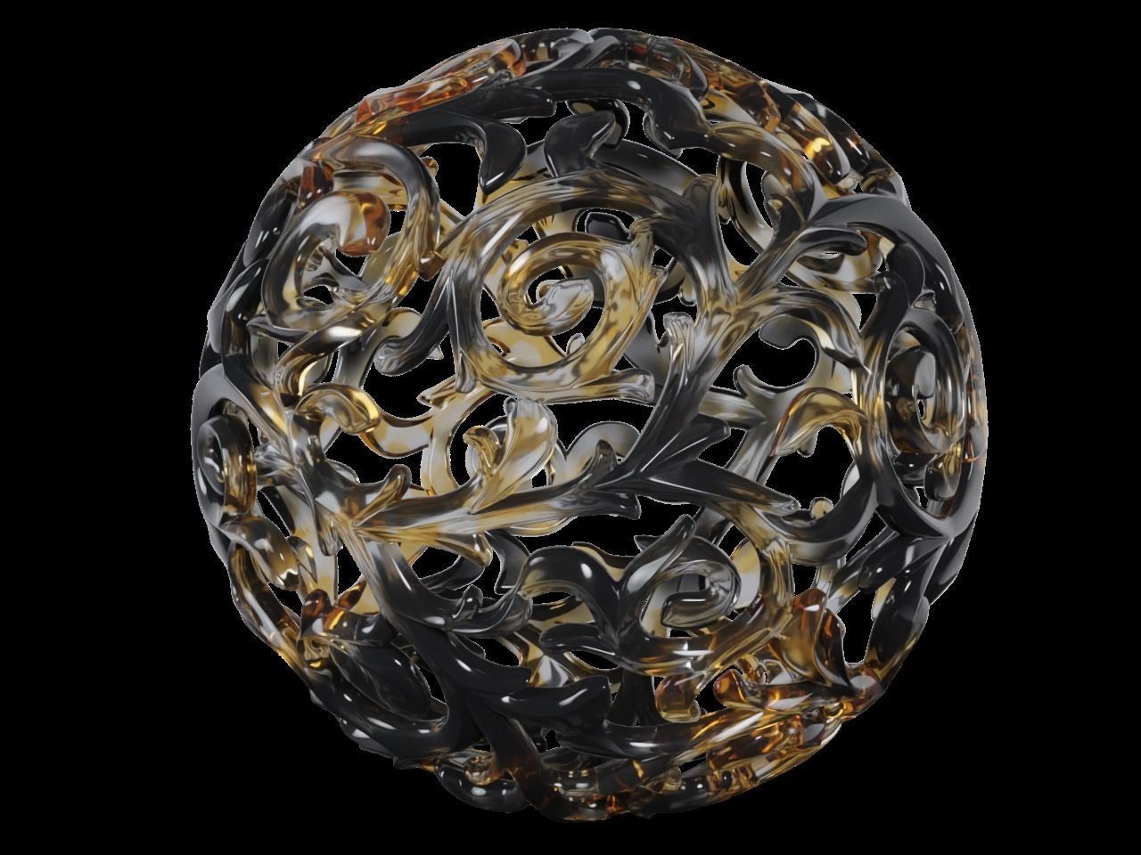 Scroll Ball 3D print model_4