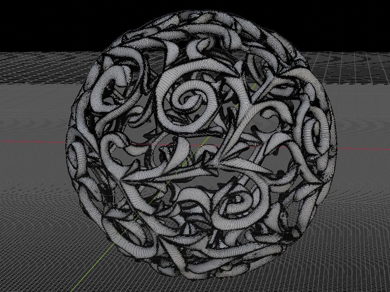 Scroll Ball 3D print model_7