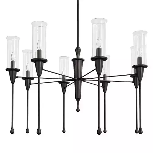 Chisel Chandelier Low-poly 3D model