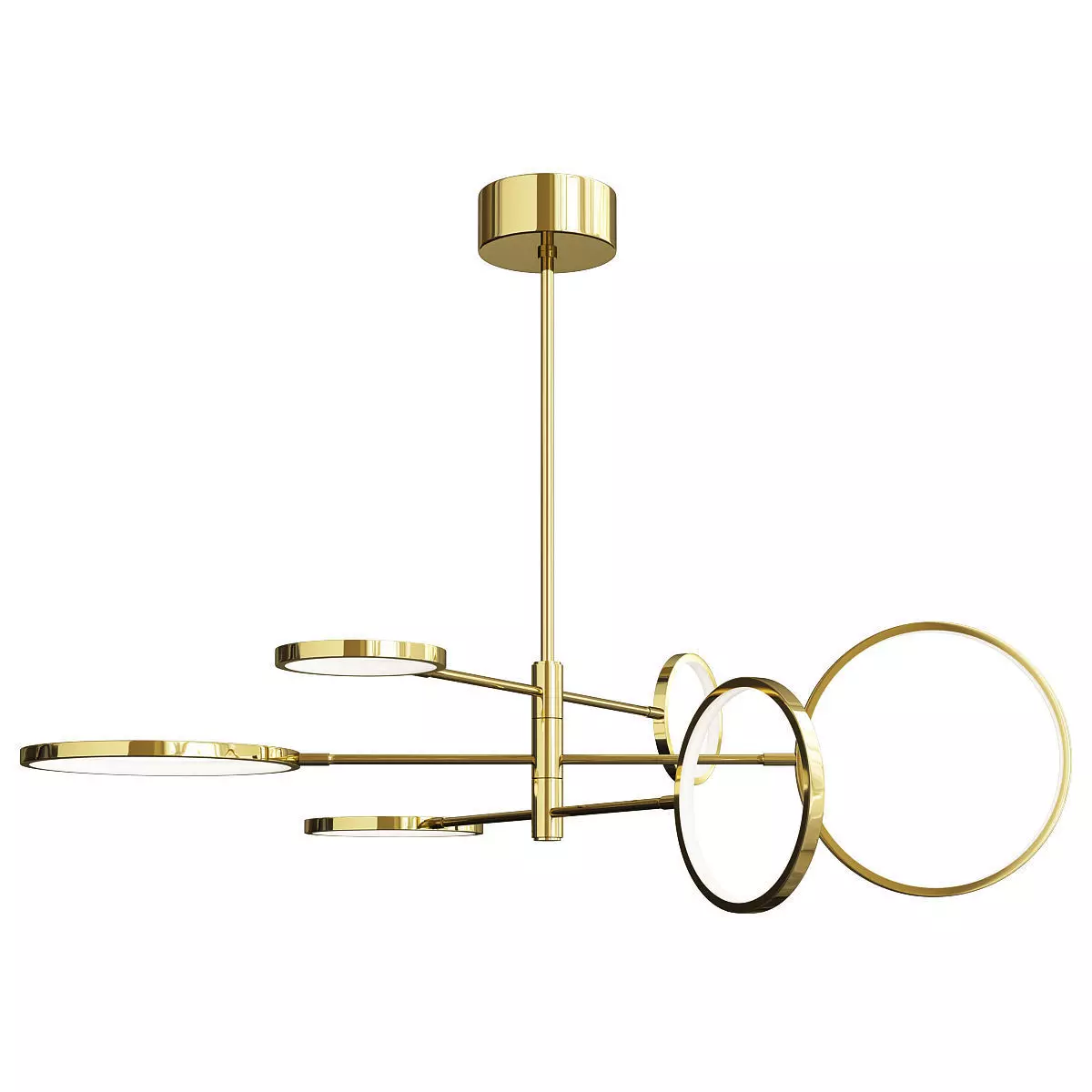Hudson Valley Saturn Chandelier Low-poly 3D model_0