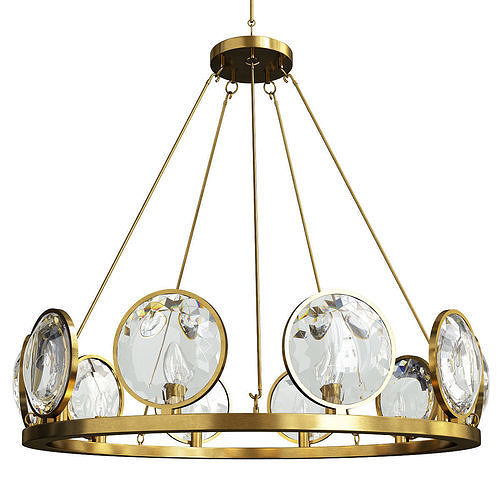 Currey and Co MarjieScope Chandelier Low-poly 3D model